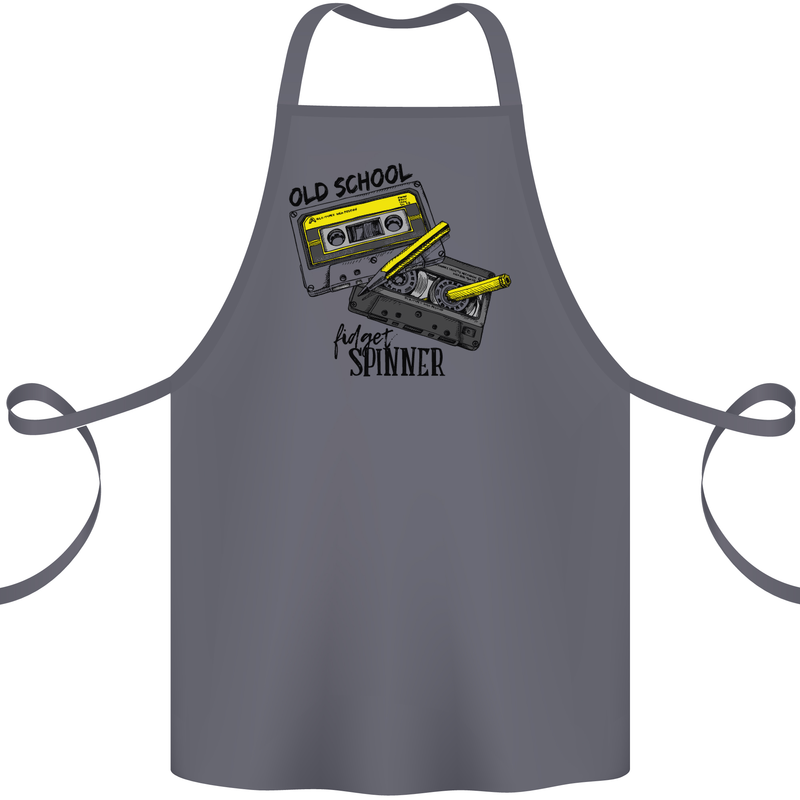 Retro 80s Music Cassette Old School Spinner Cotton Apron 100% Organic Steel