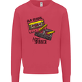 Retro 80s Music Cassette Old School Spinner Kids Sweatshirt Jumper Heliconia