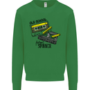 Retro 80s Music Cassette Old School Spinner Kids Sweatshirt Jumper Irish Green