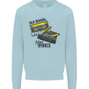 Retro 80s Music Cassette Old School Spinner Kids Sweatshirt Jumper Light Blue