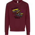 Retro 80s Music Cassette Old School Spinner Kids Sweatshirt Jumper Maroon