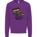 Retro 80s Music Cassette Old School Spinner Kids Sweatshirt Jumper Purple