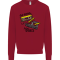 Retro 80s Music Cassette Old School Spinner Kids Sweatshirt Jumper Red