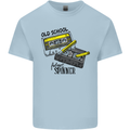 Retro 80s Music Cassette Old School Spinner Kids T-Shirt Childrens Light Blue