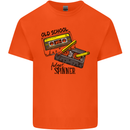 Retro 80s Music Cassette Old School Spinner Kids T-Shirt Childrens Orange