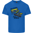 Retro 80s Music Cassette Old School Spinner Kids T-Shirt Childrens Royal Blue