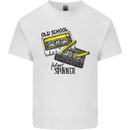 Retro 80s Music Cassette Old School Spinner Kids T-Shirt Childrens White