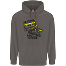 Retro 80s Music Cassette Old School Spinner Mens 80% Cotton Hoodie Charcoal