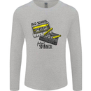 Retro 80s Music Cassette Old School Spinner Mens Long Sleeve T-Shirt Sports Grey
