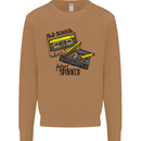 Retro 80s Music Cassette Old School Spinner Mens Sweatshirt Jumper Caramel Latte