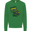 Retro 80s Music Cassette Old School Spinner Mens Sweatshirt Jumper Irish Green