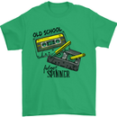 Retro 80s Music Cassette Old School Spinner Mens T-Shirt Cotton Gildan Irish Green