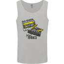 Retro 80s Music Cassette Old School Spinner Mens Vest Tank Top Sports Grey