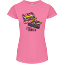 Retro 80s Music Cassette Old School Spinner Womens Petite Cut T-Shirt Azalea