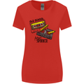Retro 80s Music Cassette Old School Spinner Womens Wider Cut T-Shirt Red
