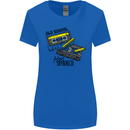 Retro 80s Music Cassette Old School Spinner Womens Wider Cut T-Shirt Royal Blue