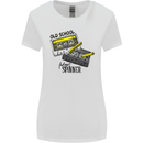 Retro 80s Music Cassette Old School Spinner Womens Wider Cut T-Shirt White