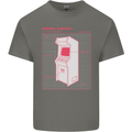 Retro Arcade Game Cabinet Gaming Gamer Kids T-Shirt Childrens Charcoal