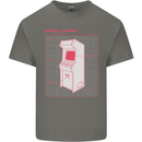 Retro Arcade Game Cabinet Gaming Gamer Kids T-Shirt Childrens Charcoal