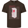 Retro Arcade Game Cabinet Gaming Gamer Kids T-Shirt Childrens Chocolate