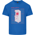 Retro Arcade Game Cabinet Gaming Gamer Kids T-Shirt Childrens Royal Blue