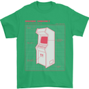 Retro Arcade Game Cabinet Gaming Gamer Mens T-Shirt Cotton Gildan Irish Green