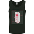 Retro Arcade Game Cabinet Gaming Gamer Mens Vest Tank Top Black