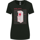 Retro Arcade Game Cabinet Gaming Gamer Womens Wider Cut T-Shirt Black