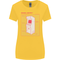 Retro Arcade Game Cabinet Gaming Gamer Womens Wider Cut T-Shirt Yellow