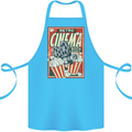 Retro Cinema Movie Night Films & TV Cotton Apron 100% Organic Turquoise