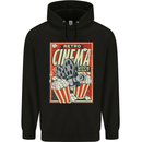 Retro Cinema Movie Night Films & TV Mens 80% Cotton Hoodie Black