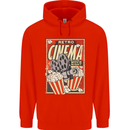 Retro Cinema Movie Night Films & TV Mens 80% Cotton Hoodie Bright Red