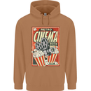 Retro Cinema Movie Night Films & TV Mens 80% Cotton Hoodie Caramel Latte