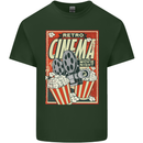 Retro Cinema Movie Night Films & TV Mens Cotton T-Shirt Tee Top Forest Green