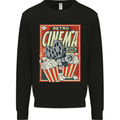 Retro Cinema Movie Night Films & TV Mens Sweatshirt Jumper Black