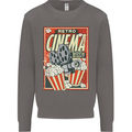 Retro Cinema Movie Night Films & TV Mens Sweatshirt Jumper Charcoal