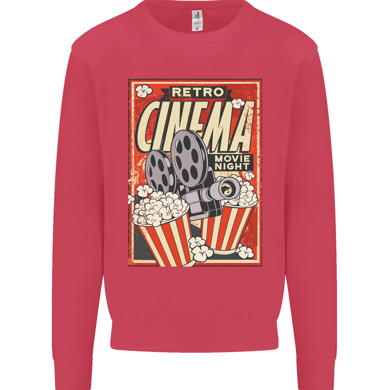 Retro Cinema Movie Night Films & TV Mens Sweatshirt Jumper Heliconia