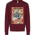 Retro Cinema Movie Night Films & TV Mens Sweatshirt Jumper Maroon