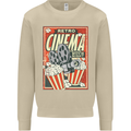 Retro Cinema Movie Night Films & TV Mens Sweatshirt Jumper Sand