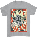 Retro Cinema Movie Night Films & TV Mens T-Shirt Cotton Gildan Sports Grey