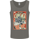 Retro Cinema Movie Night Films & TV Mens Vest Tank Top Charcoal