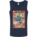 Retro Cinema Movie Night Films & TV Mens Vest Tank Top Navy Blue