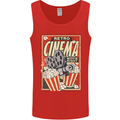 Retro Cinema Movie Night Films & TV Mens Vest Tank Top Red