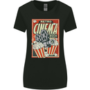 Retro Cinema Movie Night Films & TV Womens Wider Cut T-Shirt Black