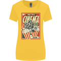 Retro Cinema Movie Night Films & TV Womens Wider Cut T-Shirt Yellow