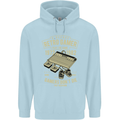 Retro Gamer Funny Gaming Childrens Kids Hoodie Light Blue