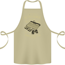 Retro Gamer Funny Gaming Cotton Apron 100% Organic Khaki