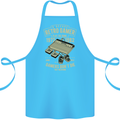 Retro Gamer Funny Gaming Cotton Apron 100% Organic Turquoise