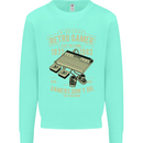 Retro Gamer Funny Gaming Kids Sweatshirt Jumper Peppermint