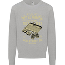 Retro Gamer Funny Gaming Kids Sweatshirt Jumper Sports Grey